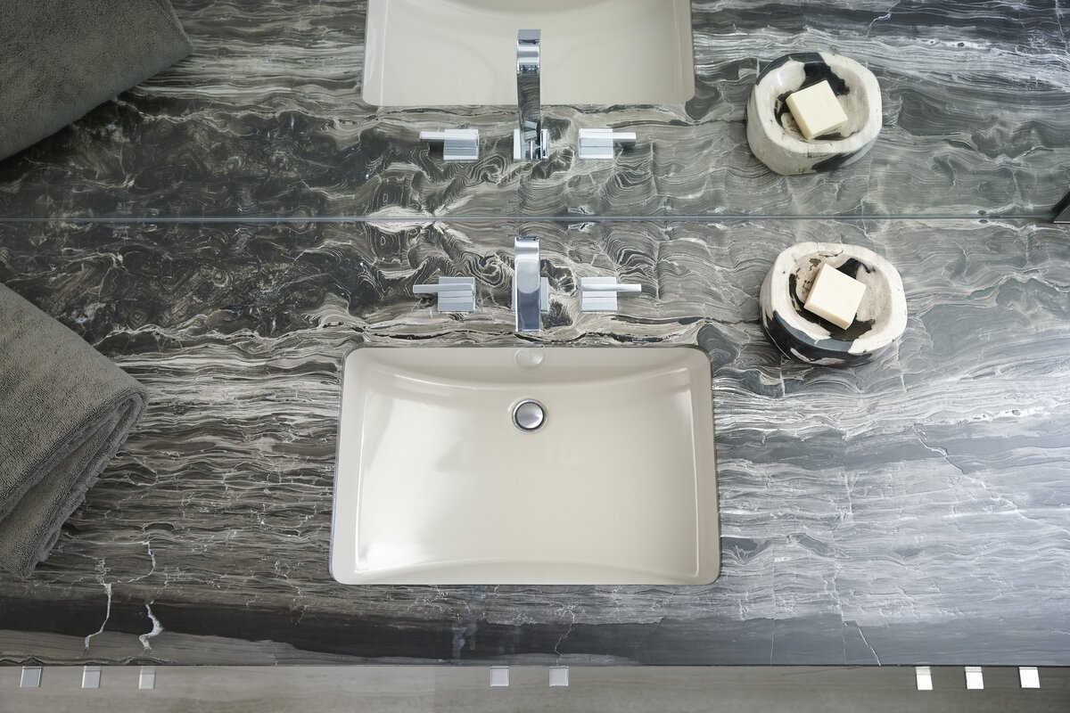 ladena ceramic rectangular undermount bathroom sink with overflow